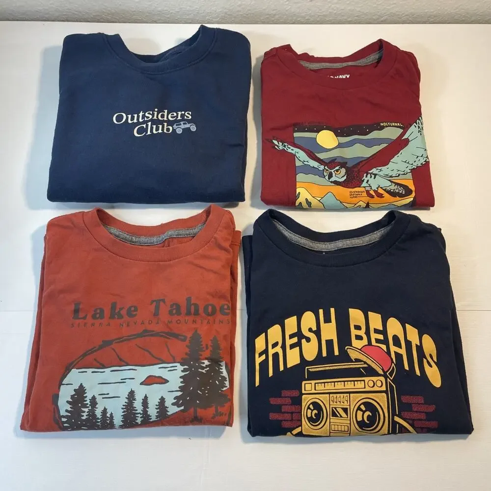 Huge Boys Lot 12 Pcs Size 6-7 T-Shirts True Religion Old Navy Fresh Beats Raw